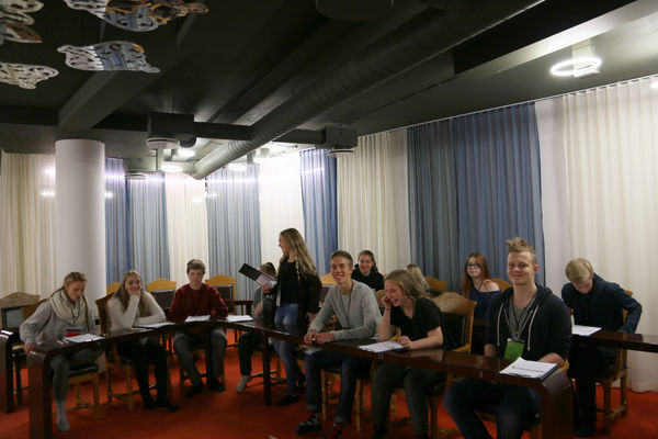 Nemendur úr Vatnsendaskóla á Skólaþingi